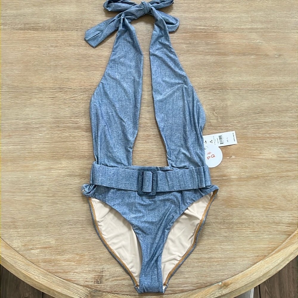PQ Swim Belted Alex One Piece Large indie skye